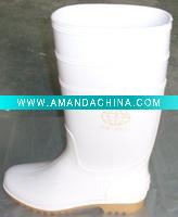 Wholesale white pvc boots for foodstuffs