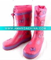 Wholesale fashion children's rubber rain boot