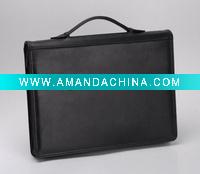Wholesale 2011 newest genuine leather document bag file orgnazer file folder