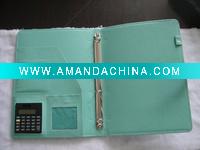 Wholesale Fashion A4 leather folder organizer