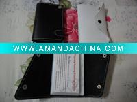 Wholesale pocket leather credit card holder