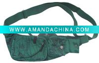 Wholesale Dark green Promotional 900D nylon waist bag