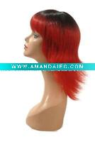 Wholesale HOT!!! Lady's Two Color Machine Made Synthetic Wigs