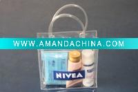 transparent plastic pvc cosmetic bag