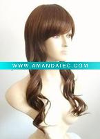 Wholesale female fashion Cosplay Party nylon hair Heat Resistant Fibre long Hair Wig