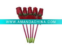 2011 new arrival wooden rose craft pencil