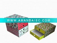 Two drawers document holder paper box