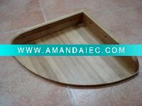 Wholesale fan-shaped bamboo sundries rack