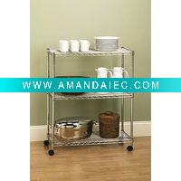Wholesale movable wire shelving in kitchen
