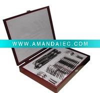 Wholesale 24 sets wood cutlery box