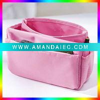 Wholesale Bag Organizer Purse Insert Storage Bag Pink Blue, Purple, Black, Khaki