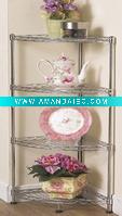 Wholesale 4-layer triangle wire rack/metal chrome rack