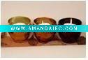 Wholesale glass bowel candle holder with wax for decoration