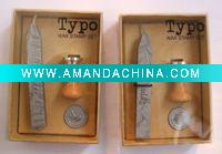 Wholesale Wood handle metal sealing wax stamp