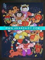 Wholesale Handmade decorate painting of festive lantern