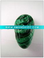 Wholesale Natural Malachite semi-precious stone carved decoration