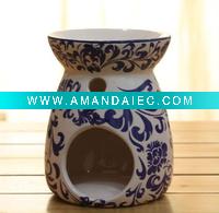 Wholesale Candle Oil Burner MS-CB010-3 blue and white porcelain
