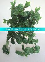 Wholesale artificial hanging bush-evergreen leaf
