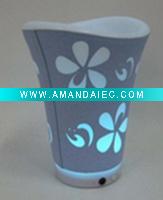 Wholesale Chinoiserie ornamental engraving led plastic ice bucket