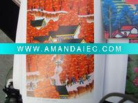 Wholesale Huxian county farmer painting, peasant painting, country life farmer painting for home decoration