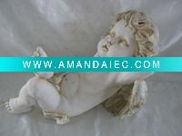 Wholesale resin lovely angel art statue