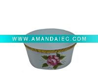 metal herb pot
