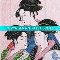 Wholesale Japanese souvenirs tapestry (Utamaro)