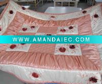 Wholesale 3pcs embroidered handmade quilt set