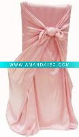Wholesale Polyester satin self-tie chair cover