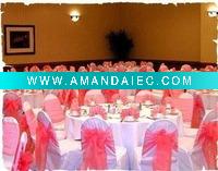 elegant chair cover,polyester overlays,organza sash ,wedding chair cover,table cloths