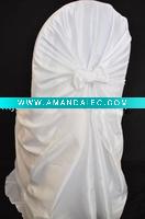 Wholesale white polyester universal chair cover