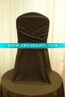 Wholesale black polyester chair cover