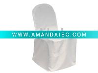 Wholesale White Polyester Banquet Chair Cover