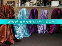 Wholesale universal chair cover,satin self-tie chair cover,chair cover