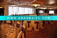 Wholesale banquet chair cover,100% polyester chair cover,hotel table cloth