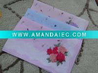Wholesale popular cotton printed promotion ladies' handkerchief