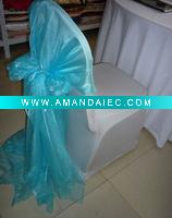 banquet spandex chair cover and organza cape