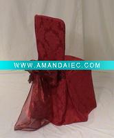 satin chair cover and sashes