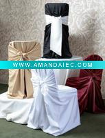 Wholesale self-tie chair cover&universal chair cover&bag style chair cover