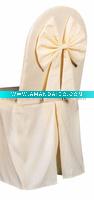 banquet chair cover with ribbon