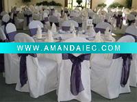 Wholesale polyester chair covers are used for wedding
