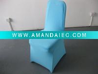 Wholesale blue colour,lycra chair cover for banquet,wedding,hotel,cheap price but high quality