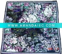 Wholesale digital printed silk CDC handkerchief