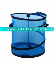 Wholesale Pop-up mesh laundry basket with 2handles