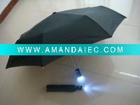 Wholesale 3 Fold Auto Open & Auto Close LED Umbrella