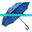 Wholesale Metal Shaft & Rubber Handle Pongee Straight Umbrella (Jockey Club)