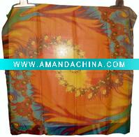 Wholesale digitali printed silk satin handkerchief