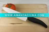 Wholesale High quality 6 inch Black Ceramic Knife with Cerise ABS Handle& with Comfortable