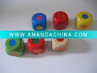 Wholesale Wooden craft paint dice