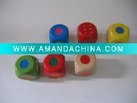 Wholesale Wooden craft paint game dice